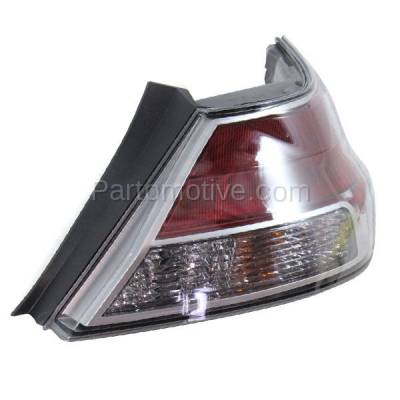 Aftermarket Replacement - LKQ-AC2801115V 2009-2011 Acura TL (6Cyl, 3.5L 3.7L Engine) Rear Taillight Assembly Red Clear Lens & Housing with Bulb Right Passenger Side - Image 2