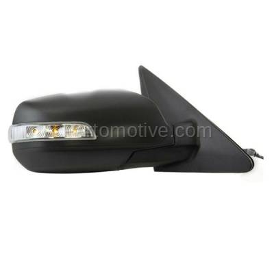 Aftermarket Replacement - MIR-2042AR 2011-2015 Kia Sorento Rear View Mirror Assembly Power, Manual Folding, Heated with Turn Signal Light Paintable Housing Right Passenger Side - Image 2