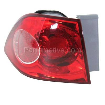 Aftermarket Replacement - TLT-1400L 2006-2008 Kia Optima & Magentis (Production Date From July 2006) Rear Outer Taillight Assembly Lens & Housing with Bulb Left Driver Side - Image 2