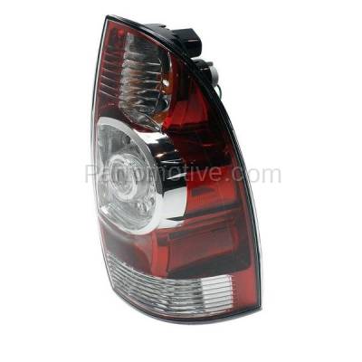 Aftermarket Replacement - TLT-1616R 2009-2015 Toyota Tacoma Pickup Truck (2WD & 4WD) Rear LED Taillight Assembly Red Clear Lens & Housing with Bulb Right Passenger Side - Image 2