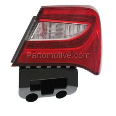 Aftermarket Replacement - TLT-1644R 2011-2014 Chrysler 200 (Sedan 4Door) Rear Quarter Panel Outer Body Mounted Taillight Assembly with Lens & Housing & Bulb Right Passenger Side - Image 2