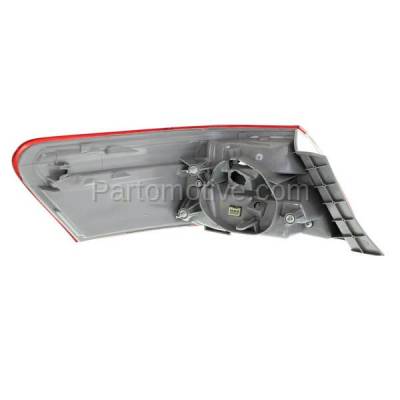 Aftermarket Replacement - TLT-1395R 2007-2009 Toyota Camry (Japan or USA Built) Rear Outer LED Taillight Assembly Red Clear Lens & Housing without Bulb Right Passenger Side - Image 3