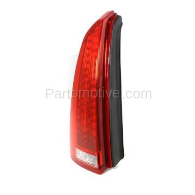 Aftermarket Replacement - TLT-1390L 2006-2011 Cadillac DTS (Hearse, Limousine, Sedan 4-Door) Rear Taillight Assembly Red Clear Lens & Housing with Bulb Left Driver Side - Image 2