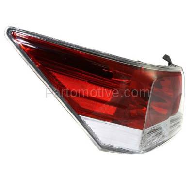 Aftermarket Auto Parts - TLT-1379LC CAPA 2008-2012 Honda Accord (Sedan 4-Door) (2.4L 3.5L Engine) Rear Taillight Assembly Red Clear Lens & Housing with Bulb Left Driver Side - Image 2