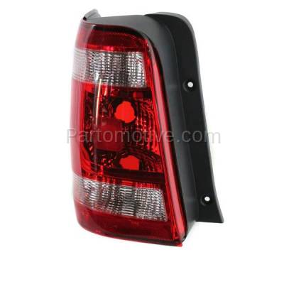 Aftermarket Replacement - TLT-1418L 2008-2012 Ford Escape (4Cyl 6Cyl, 2.3L 2.5L 3.0L Engine) Rear Taillight Assembly Red Clear Lens & Housing without Bulb Left Driver Side - Image 2