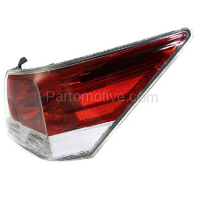 Aftermarket Auto Parts - TLT-1379RC CAPA 2008-2012 Honda Accord (Sedan 4-Door) (2.4L 3.5L Engine) Rear Taillight Assembly Red Clear Lens & Housing with Bulb Right Passenger Side - Image 2