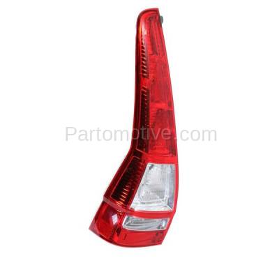 Aftermarket Replacement - TLT-1420L 2007-2011 Honda CR-V (4Cyl, 2.4L Engine) Rear Taillight Taillamp Assembly Red Clear Lens & Housing without Bulb Left Driver Side - Image 2
