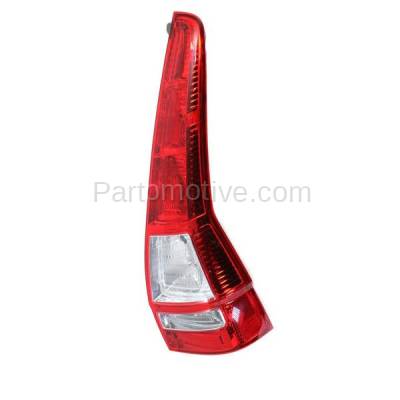 Aftermarket Replacement - TLT-1420R 2007-2011 Honda CR-V (4Cyl, 2.4L Engine) Rear Taillight Taillamp Assembly Red Clear Lens & Housing without Bulb Right Passenger Side - Image 2