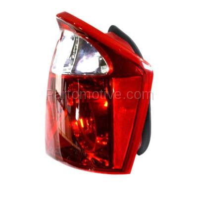 Aftermarket Replacement - TLT-1611R 2004-2006 Kia Spectra (Sedan 4-Door) (Production Date From 12/1/2003) Rear Taillight Assembly Lens & Housing with Bulb Right Passenger Side - Image 2