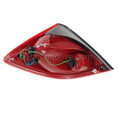 Aftermarket Replacement - TLT-1372R 2005-2010 Pontiac G6 Sedan 4-Door (2.4L 3.5L 3.6L 3.9L) Rear Taillight Taillamp Assembly Red Clear Lens & Housing with Bulb Right Passenger Side - Image 3