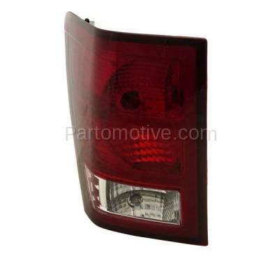 Aftermarket Replacement - TLT-1380L 2007-2010 Grand Cherokee (3.0L 3.7L 4.7L 5.7L 6.1L Engine) Rear Taillight Taillamp Assembly Red Clear Lens & Housing with Bulb Left Driver Side - Image 2