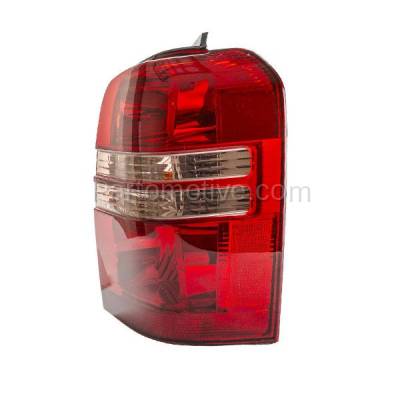 Aftermarket Replacement - TLT-1099RC CAPA 2001-2003 Toyota Highlander (4Cyl 6Cyl, 2.4L 3.0L Engine) Rear Taillight Assembly Red Clear Lens & Housing without Bulb Right Passenger Side - Image 2