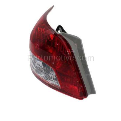 Aftermarket Auto Parts - TLT-1328LC CAPA 2007-2012 Toyota Yaris Sedan (Models without Sport Package) Rear Taillight Assembly Lens & Housing without Bulb Left Driver Side - Image 2