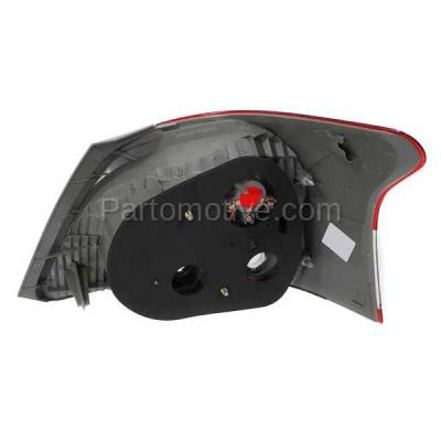 Aftermarket Auto Parts - TLT-1328LC CAPA 2007-2012 Toyota Yaris Sedan (Models without Sport Package) Rear Taillight Assembly Lens & Housing without Bulb Left Driver Side - Image 3