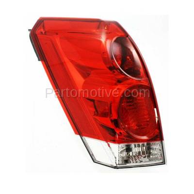 Aftermarket Replacement - TLT-1212L 2004-2009 Nissan Quest (6Cyl, 3.5L Engine) Rear Taillight Taillamp Assembly Red Clear Lens & Housing with Bulb Left Driver Side - Image 2