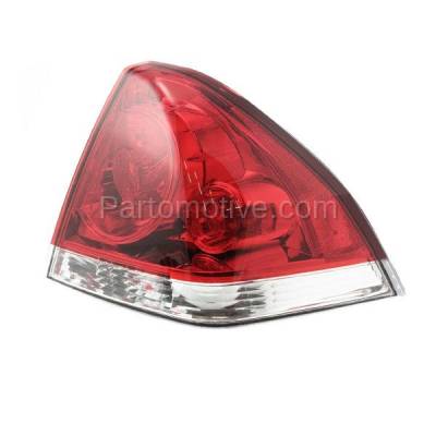 Aftermarket Replacement - TLT-1228R 2006-2013 Chevrolet Impala & 2014-2016 Impala Limited Rear Taillight Taillamp Assembly Red Clear Lens & Housing with Bulb Right Passenger Side - Image 2