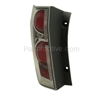 Aftermarket Replacement - TLT-1220L 2006-2008 Honda Pilot (6Cyl, 3.5L Engine) Rear Taillight Taillamp Assembly Clear Red Lens & Housing without Bulb Left Driver Side - Image 2