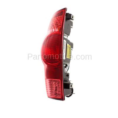 Aftermarket Replacement - TLT-1135L 2005-2008 & 2012-2015 Toyota Tacoma Truck (4Cyl 6Cyl, 2.7L 4.0L) Taillight Red Lens & Housing with Halogen Bulb Left Driver Side - Image 2