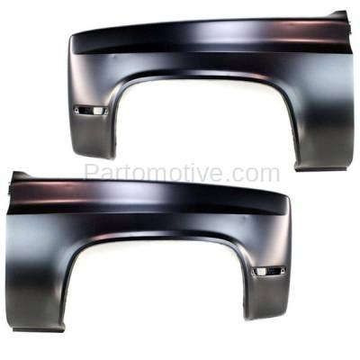 Aftermarket Replacement - FDR-1730LC & FDR-1730RC CAPA 1981-1991 Chevrolet/GMC C/K/R/V Series Pickup Truck & Blaze/Jimmy & Suburban 1500/2500 Front Fender Primed SET PAIR Left & Right Side - Image 1
