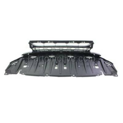 Aftermarket Replacement - GRL-1804 2013-2015 Honda Civic Si (4Cyl, 2.4 Liter Engine) (Sedan 4-Door) Front Center Lower Bumper Cover Face Bar Grille Assembly Black Plastic - Image 3
