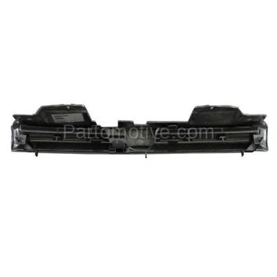 Aftermarket Replacement - GRL-1808 1992-1993 Honda Accord (Coupe, Sedan, Wagon) Front Center Face Bar Grille Assembly Chrome Shell with Painted Black Insert Plastic - Image 3
