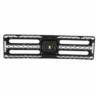 Aftermarket Replacement - GRL-1845 2006-2008 Honda Ridgeline 3.5L Front Center Grille Assembly Painted Black Shell & Honeycomb Insert with Chrome Molding Plastic - Image 3
