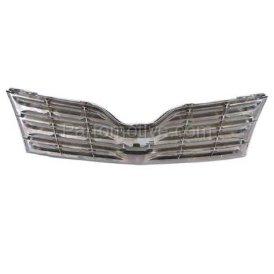 Aftermarket Replacement - GRL-2533C CAPA 2009-2012 Toyota Venza (2.7 & 3.5 Liter 4Cyl 6Cyl Engine) Front Center Face Bar Grille Assembly Satin Chrome Shell & Insert Plastic - Image 3