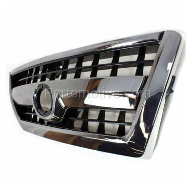 Aftermarket Replacement - GRL-2514 2006-2009 Toyota 4Runner (Sport Model) Front Center Face Bar Grille Assembly Chrome Shell with Black Insert Plastic without Emblem - Image 2