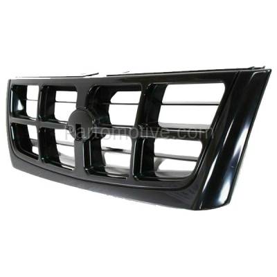 Aftermarket Replacement - GRL-2320 1998-2000 Subaru Forester (Base & L Models) 2.5L Front Center Grille Assembly Textured Black Shell & Insert Plastic without Emblem - Image 2