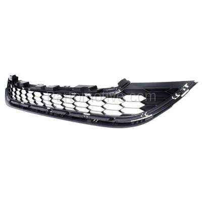 Aftermarket Replacement - GRL-1859 2010-2011 Honda CR-V (For Models Made in Mexico or USA) Front Center Lower Bumper Cover Grille Assembly Textured Gray Plastic - Image 2