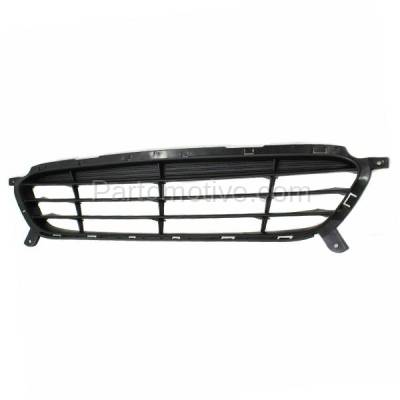 Aftermarket Replacement - GRL-1890 2012-2014 Hyundai Accent (to 10/15/2013 Production Date) Front Center Lower Bumper Cover Grille Assembly Textured Black Plastic - Image 2