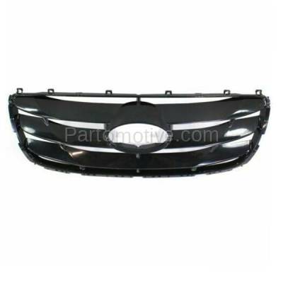Aftermarket Replacement - GRL-1911 2010-2012 Hyundai Santa Fe (4Cyl 6Cyl, 2.4L 3.5L Engine) Front Center Grille Assembly Paintable Shell & Insert Plastic - Image 3