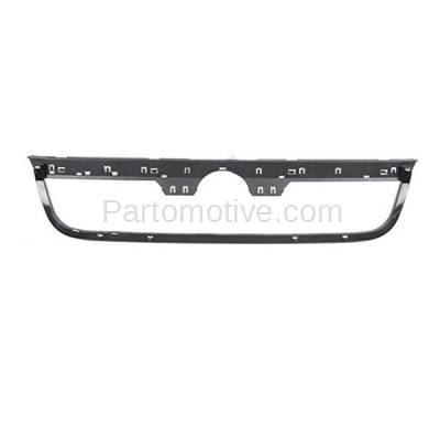 Aftermarket Replacement - GRL-2631 1996-1999 Volkswagen Jetta (from VIN T000133) (1.9 & 2.0 & 2.8 Liter) Front Center Face Bar Outer Grille Shell Assembly Black Plastic - Image 3