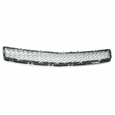 Aftermarket Replacement - GRL-1747 2007-2014 Chevrolet Avalanche, Tahoe, Suburban 1500/2500 (Models without Off Road Package) Front Lower Grille Assembly Chrome Plastic - Image 3