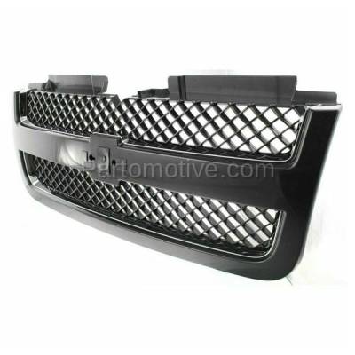 Aftermarket Replacement - GRL-1710 2006-2009 Chevrolet Trailblazer LT (6Cyl 8Cyl, 4.2L 5.3L Engine) Front Center Grille Assembly Paint to Match (with Chrome Molding) Plastic - Image 2