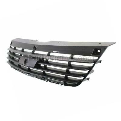 Aftermarket Replacement - GRL-1714 2006-2008 Chevrolet/Chevy Malibu Maxx & Classic (LS, LT, LTZ) (excluding SS Model) Front Center Grille Assembly Black Plastic - Image 2