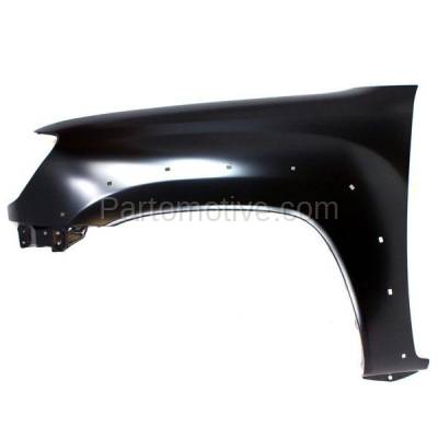 Aftermarket Replacement - FDR-1738LC CAPA 2005-2015 Toyota Tacoma Pickup Truck 4WD & Tacoma Pre-Runner RWD Front Fender (with Wheel Opening Flare Holes) Left Driver Side - Image 1