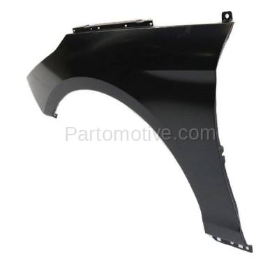 Aftermarket Replacement - FDR-1698LC CAPA 2015-2017 Hyundai Sonata (excluding Hybrid Models) Front Fender Quarter Panel (without Molding Holes) Primed Steel Left Driver Side - Image 3