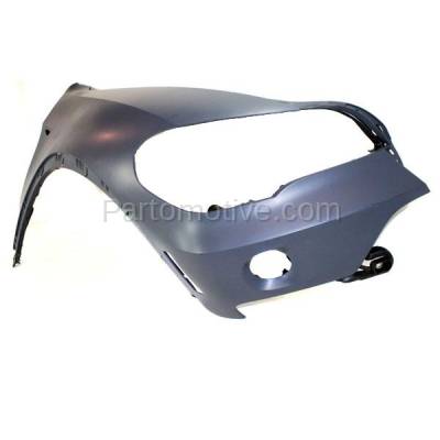 Aftermarket Replacement - FDR-1820R 2007-2010 BMW X5 (excluding M Models) (Models without Headlight Washer) Front Fender with Reflector Lamp Hole Plastic Right Passenger Side - Image 2