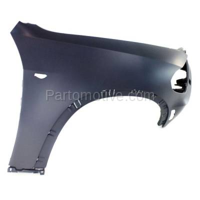 Aftermarket Replacement - FDR-1820R 2007-2010 BMW X5 (excluding M Models) (Models without Headlight Washer) Front Fender with Reflector Lamp Hole Plastic Right Passenger Side - Image 3