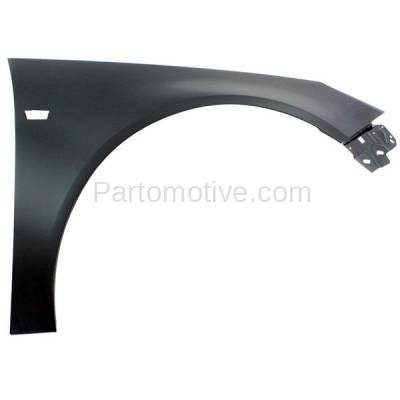 Aftermarket Replacement - FDR-1613RC CAPA 2011 Buick Regal CXL (Sedan 4-Door) (2.0L & 2.4L) Front Fender (with Turn Signal Light Hole) Primed Steel Right Passenger Side - Image 1