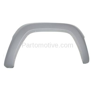 Aftermarket Replacement - FDF-1029R 2002-2004 Jeep Liberty Sport (4Cyl 6Cyl, 2.4L 3.7L Engine) Front Fender Flare Wheel Opening Molding Textured Gray Right Passenger Side - Image 1