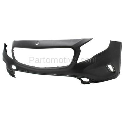 Aftermarket Replacement - BUC-3907FC CAPA 2015-2017 Mercedes-Benz GLA250 (without AMG Styling Package) Front Bumper Cover Assembly without Park Assist Sensor Holes - Image 2