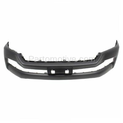 Aftermarket Replacement - BUC-4043F 2016-2018 Toyota Land Cruiser (5.7 Liter V8) Front Bumper Cover Assembly with Park Assist Sensor & without Headlight Washer Holes - Image 3