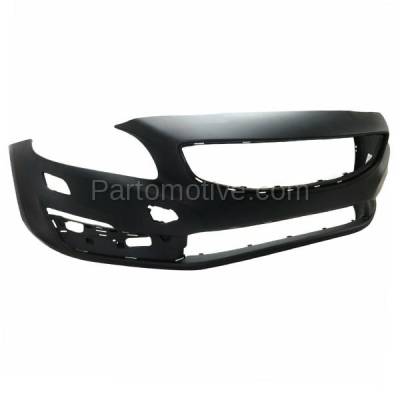 Aftermarket Replacement - BUC-4078F 2014-2016 Volvo S60/V60 Front Bumper Cover Assembly (with Headlight Washer Holes) without Park Assist Sensor Holes Primed - Image 2