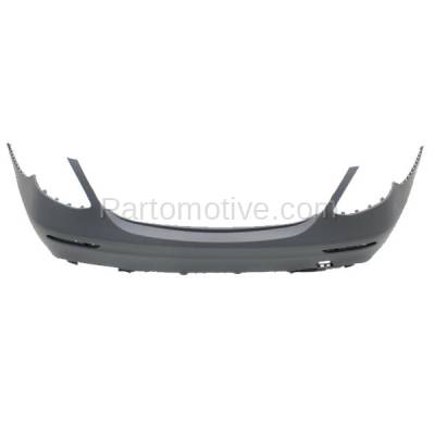 Aftermarket Replacement - BUC-3958R 2017-2019 Mercedes-Benz E-Class Sedan (without Luxury Package) Rear Bumper Cover Assembly without Park Assist Sensor Holes - Image 3