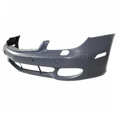 Aftermarket Replacement - BUC-3881F 2006-2011 Mercedes-Benz CLS-Class (without AMG/Sport Package) Front Bumper Cover Assembly with Parktronic Sensor Holes - Image 2