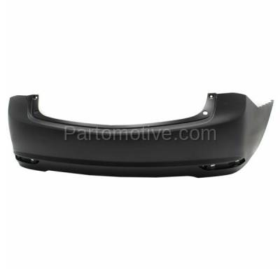 Aftermarket Replacement - BUC-3535RC CAPA 2015-2017 Acura TLX Rear Bumper Cover Assembly (without Park Assist Sensor Holes) (without Tow Hook Hole) Primed Plastic - Image 2