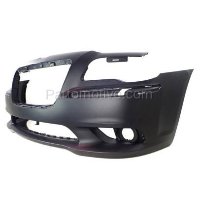 Aftermarket Replacement - BUC-1442FC CAPA 12-14 300 SRT8 Front Bumper Cover w/Fog Lamp Holes CH1000A18 68212551AA - Image 2