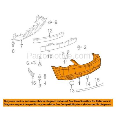 Aftermarket Replacement - BUC-1403FC CAPA 07-10 Sebring Front Bumper Cover w/o Fog Lamp Hole CH1000897 68004594AD - Image 3